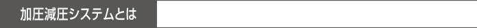 加圧減圧システムとは